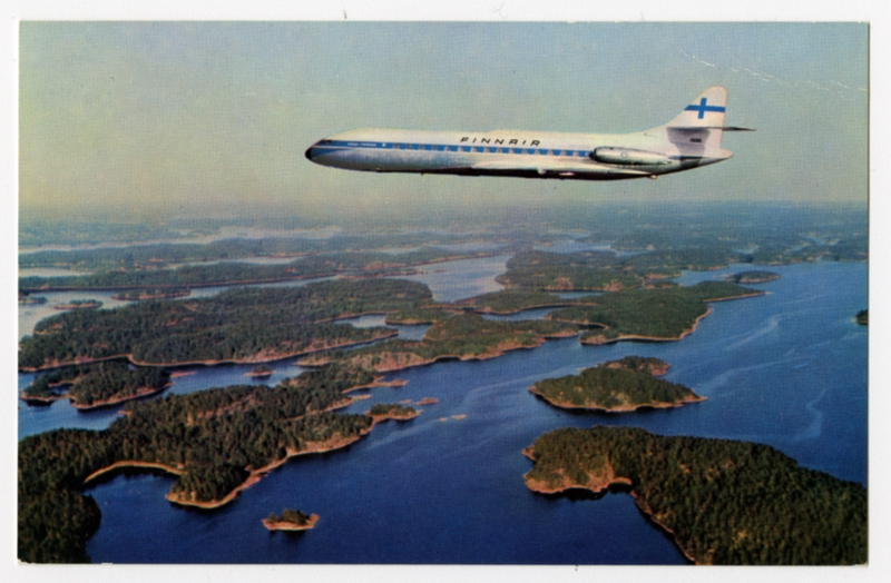 Image: postcard: Finnair, Sud Aviation SE 210 Caravelle