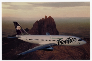 Image: postcard: Frontier Airlines, Boeing 737-200
