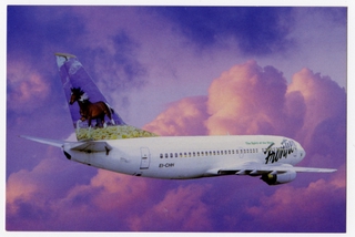 Image: postcard: Frontier Airlines, Boeing 737-300