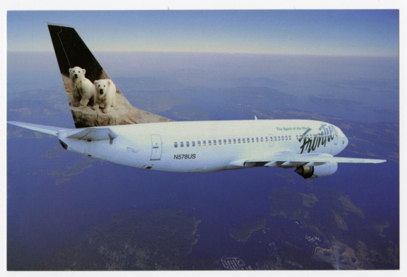 Image: postcard: Frontier Airlines, Boeing 737-300