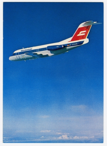 Postcard: Germanair, Douglas DC-9
