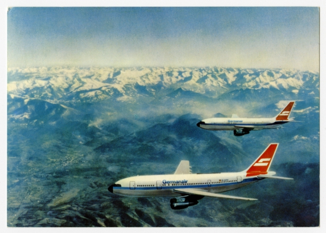 Postcard: Germanair, Airbus A300