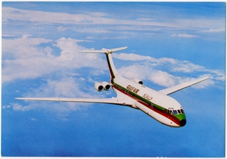 Image: postcard: Gulf Air, Vickers VC10