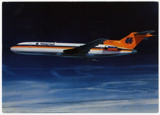 Image: postcard: Hapag-Lloyd Airlines, Boeing 727-200