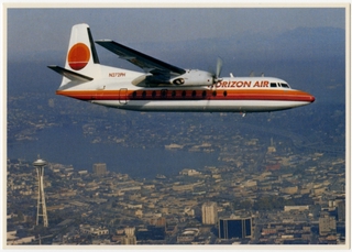 Image: postcard: Horizon Air, Fokker F.27, Seattle