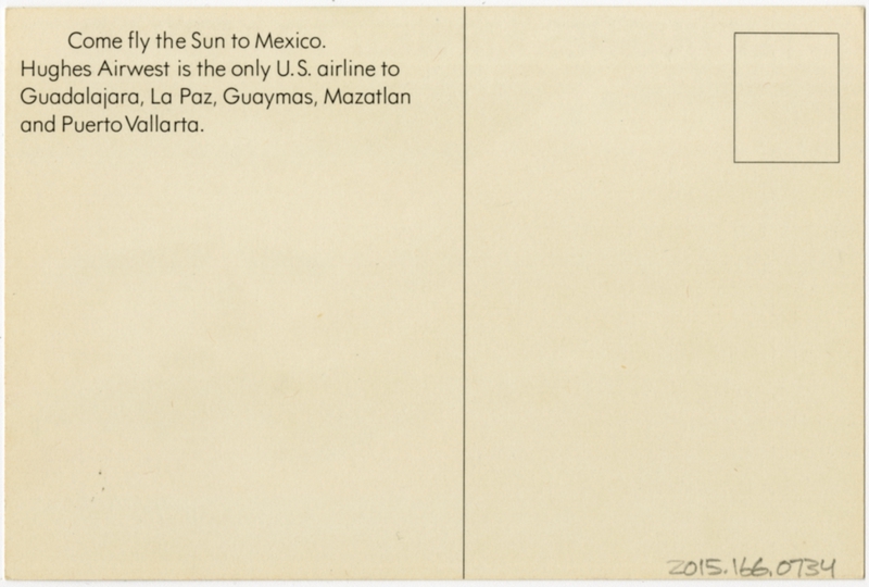 Image: postcard: Hughes Airwest, Douglas DC-9