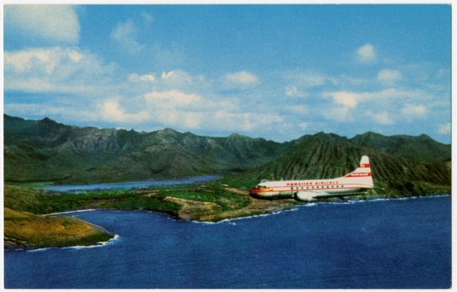 Postcard: Hawaiian Airlines, Convair 340
