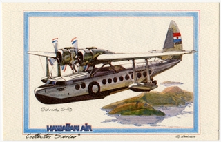 Image: postcard: Hawaiian Airlines, Sikorsky S-43