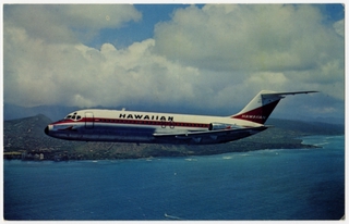 Image: postcard: Hawaiian Airlines, Douglas DC-9