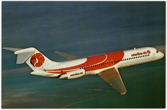 Postcard: Hawaiian Airlines, Douglas DC-9
