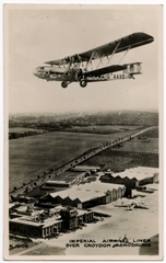 Image: postcard: Imperial Airways, Handley Page H.P.45, Croydon airport