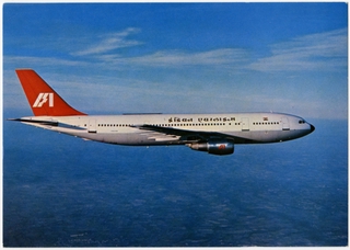 Image: postcard: Indian Airlines, Airbus A300-B2