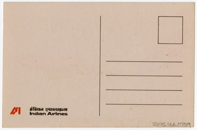 Image: postcard: Indian Airlines, Boeing 737