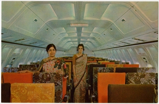 Image: postcard: Indian Airlines, Boeing 737-200