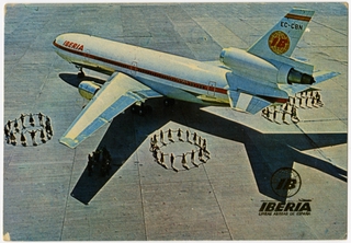 Image: postcard: Iberia, McDonnell Douglas DC-10