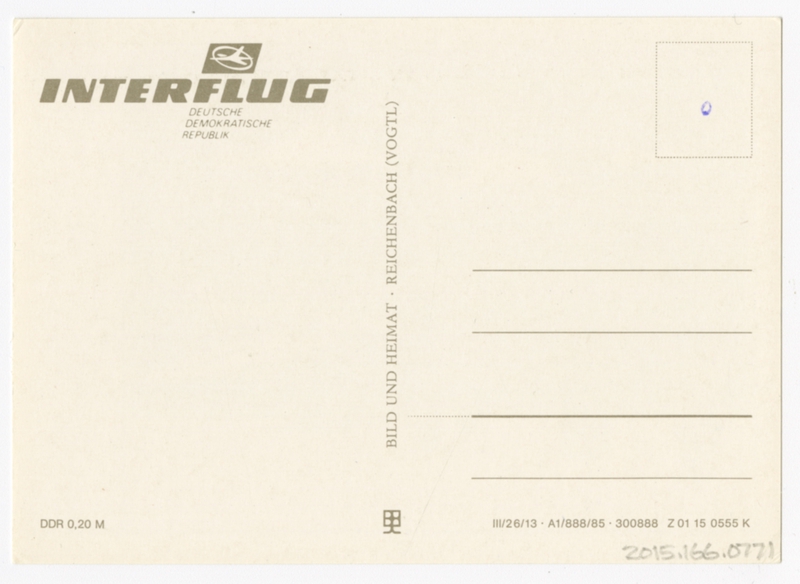 Image: postcard: Interflug