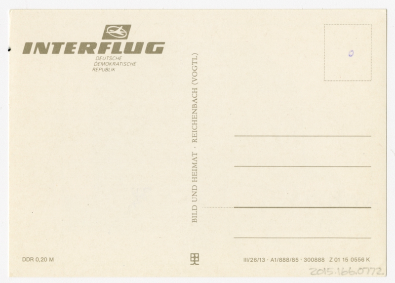 Image: postcard: Interflug