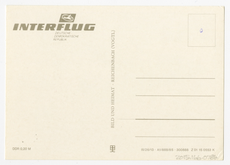 Image: postcard: Interflug