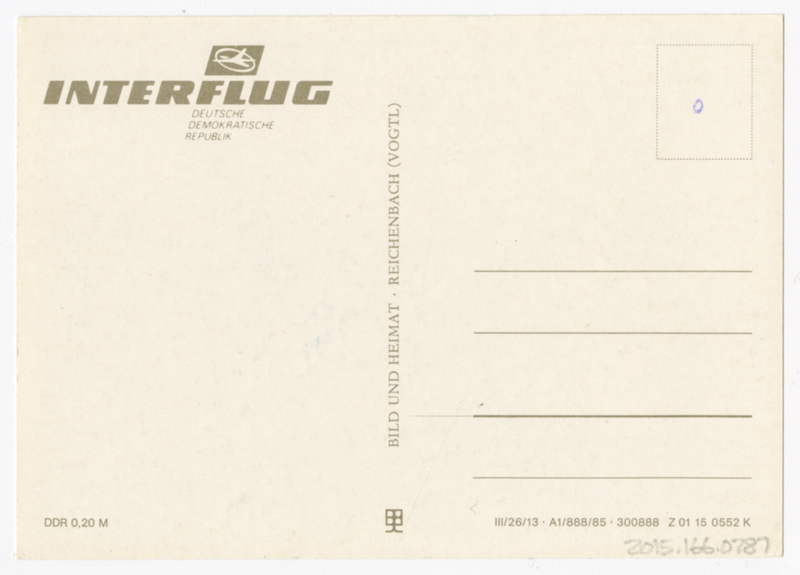Image: postcard: Interflug