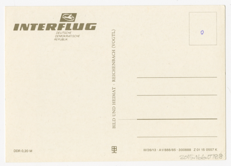 Image: postcard: Interflug
