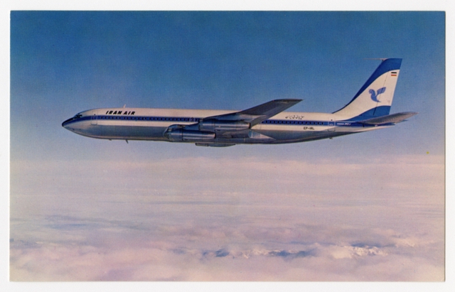 Postcard: Iran Air, Boeing 707