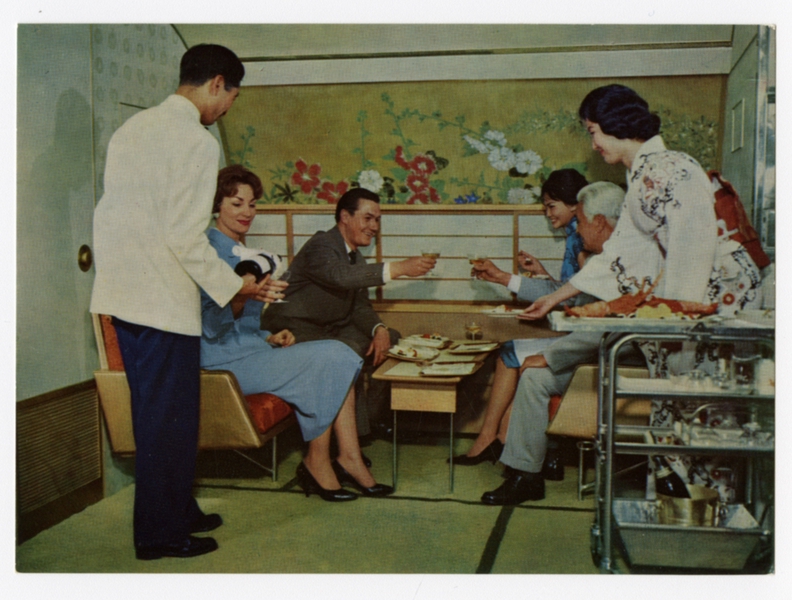 Image: postcard: JAL (Japan Air Lines), Douglas DC-8