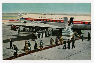 Image: postcard: JAL (Japan Air Lines), Douglas DC-6B