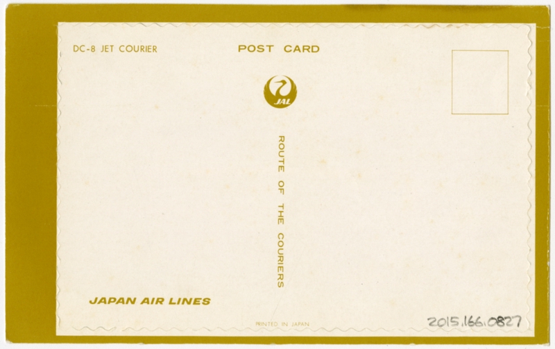 Image: postcard: JAL (Japan Air Lines), Douglas DC-8