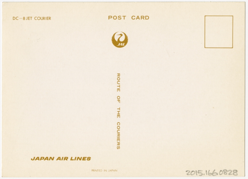 Image: postcard: JAL (Japan Air Lines), Douglas DC-8