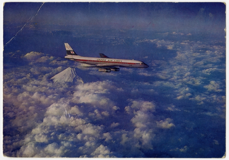 Image: postcard: JAL (Japan Air Lines), Douglas DC-8