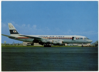 Image: postcard: JAL (Japan Air Lines), Douglas DC-8 Yoshino