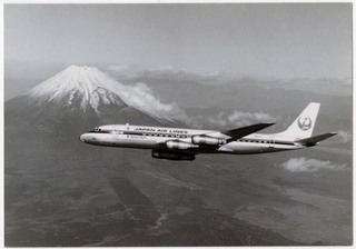 Image: postcard: JAL (Japan Air Lines), Douglas DC-8-55