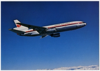 Image: postcard: JAL (Japan Air Lines), McDonnell Douglas DC-10-40