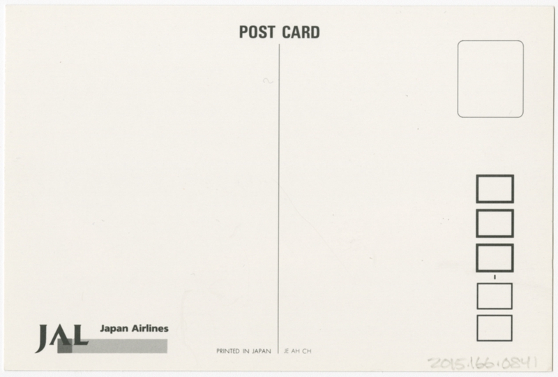 Image: postcard: JAL (Japan Air Lines), McDonnell Douglas DC-10