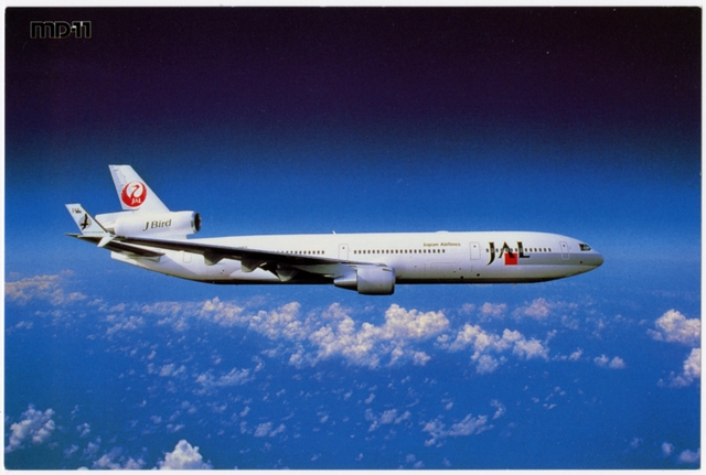 Postcard: Japan Air Lines, McDonnell Douglas MD-11