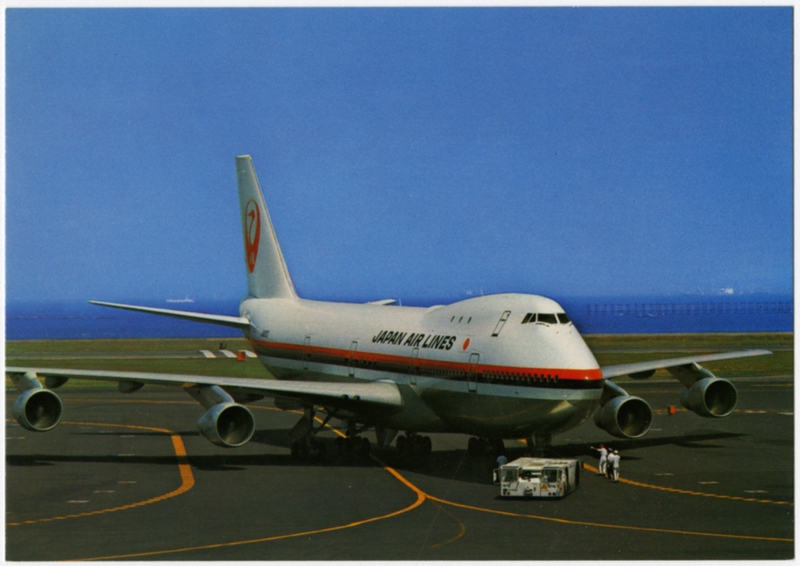Image: postcard: JAL (Japan Air Lines), Boeing 747