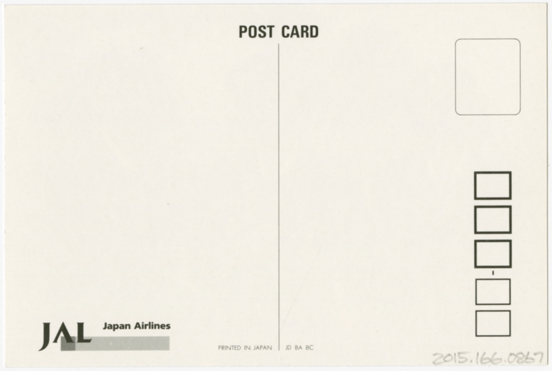 Image: postcard: JAL (Japan Air Lines)