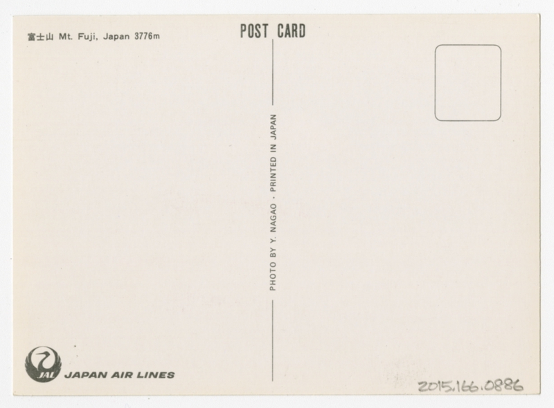 Image: postcard: JAL (Japan Air Lines), Mt. Fuji