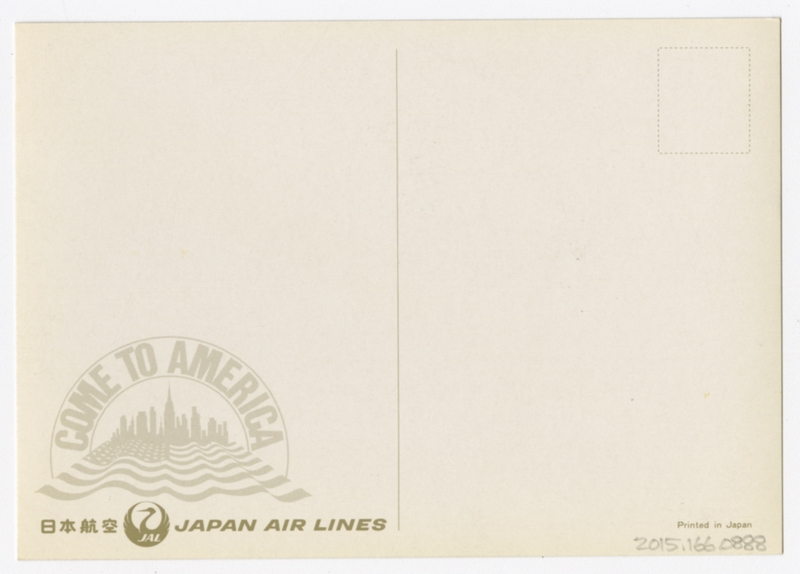 Image: postcard: JAL (Japan Air Lines), San Francisco