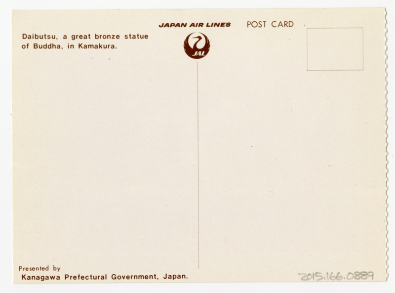 Image: postcard: JAL (Japan Air Lines), Kamakura