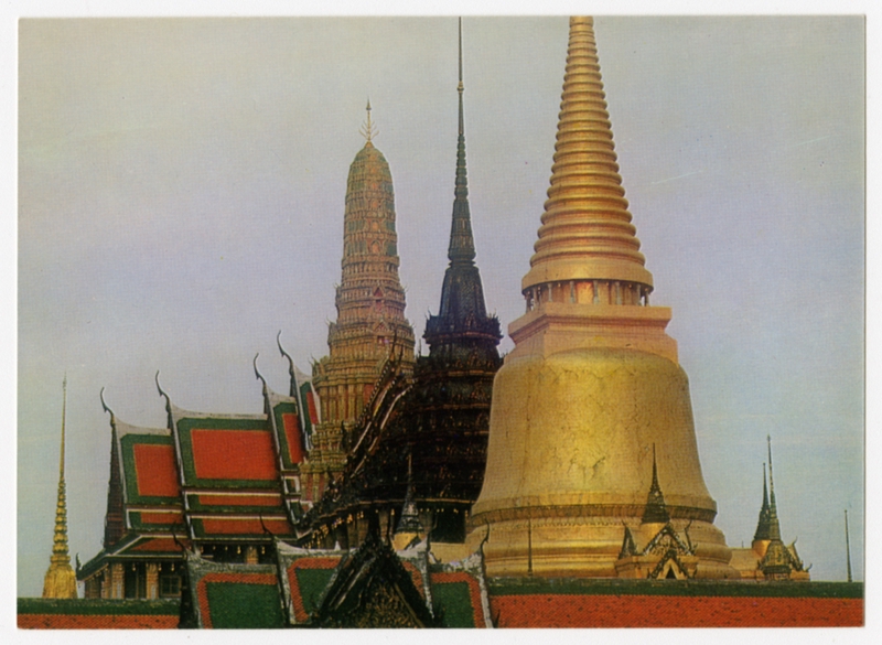 Image: postcard: JAL (Japan Air Lines), Bangkok