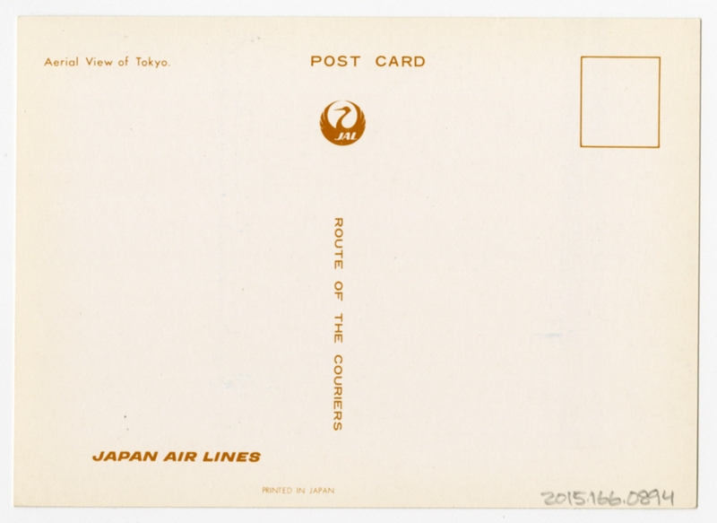 Image: postcard: JAL (Japan Air Lines), Tokyo
