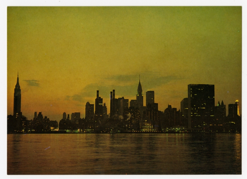 Image: postcard: JAL (Japan Air Lines), New York City