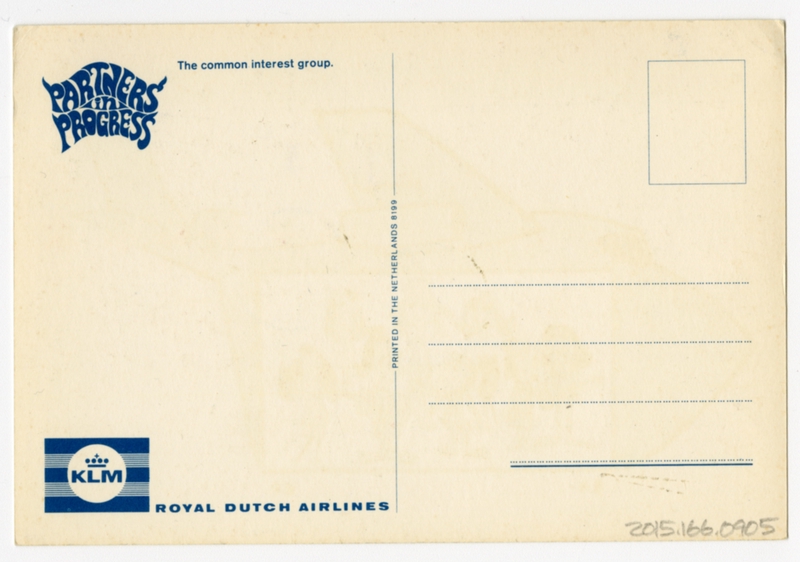 Image: postcard: KLM (Royal Dutch Airlines)