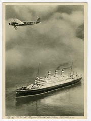 Image: postcard: KLM (Royal Dutch Airlines), Fokker F.IX