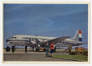 Image: postcard: KLM (Royal Dutch Airlines), Douglas DC-6