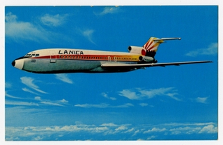 Image: postcard: LANICA, Boeing 727
