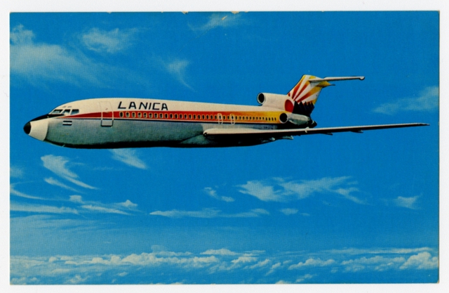 Postcard: LANICA, Boeing 727