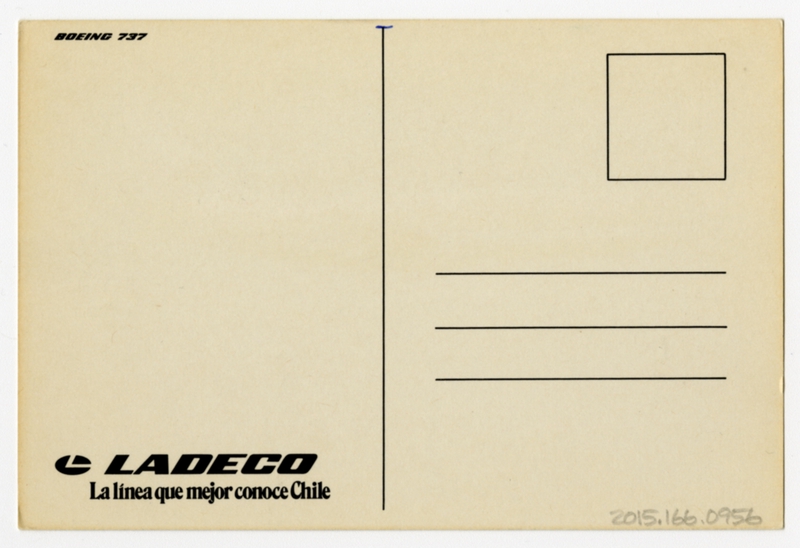 Image: postcard: Ladeco, Boeing 737