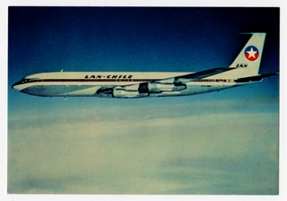 Image: postcard: Lan-Chile, Boeing 707